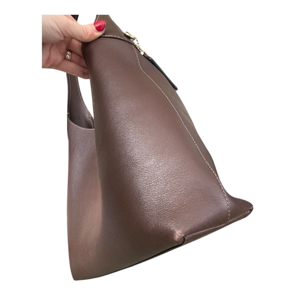 Coach Brooklyn 34 Shoulder Bag in Maple - Picture 9 of 11